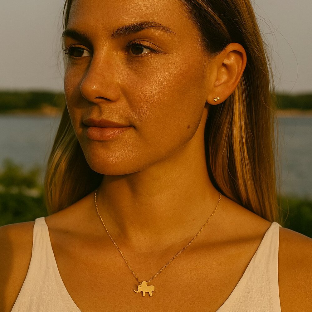 Golden Elephant Necklace
